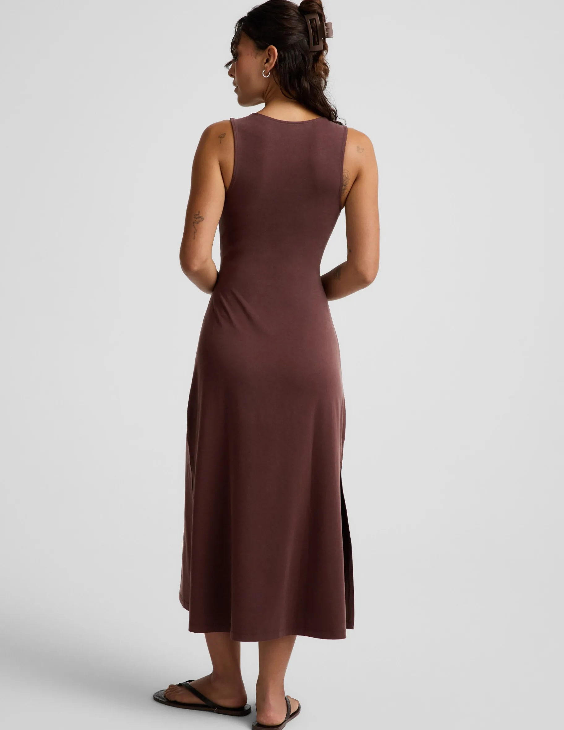 Twist Cutout Midi Dress