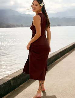 Twist Cutout Midi Dress